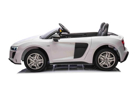 Dwuosobowy MAX 100Kg 2x200W 24V14Ah Auto na akumulator Audi Spyder R8 Dwuosobowy MAX 100Kg 2x200W 24V14Ah Auto na akumulator Audi Spyder R8
