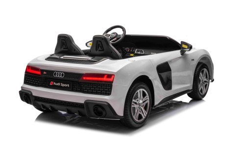 Dwuosobowy MAX 100Kg 2x200W 24V14Ah Auto na akumulator Audi Spyder R8 Dwuosobowy MAX 100Kg 2x200W 24V14Ah Auto na akumulator Audi Spyder R8