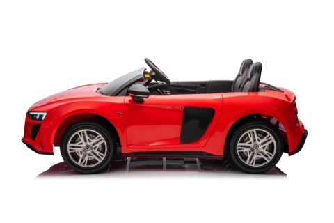 Dwuosobowy MAX 100Kg 2x200W 24V14Ah Auto na akumulator Audi Spyder R8 Dwuosobowy MAX 100Kg 2x200W 24V14Ah Auto na akumulator Audi Spyder R8