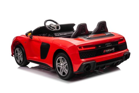 Dwuosobowy MAX 100Kg 2x200W 24V14Ah Auto na akumulator Audi Spyder R8 Dwuosobowy MAX 100Kg 2x200W 24V14Ah Auto na akumulator Audi Spyder R8