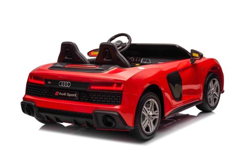 Dwuosobowy MAX 100Kg 2x200W 24V14Ah Auto na akumulator Audi Spyder R8 Dwuosobowy MAX 100Kg 2x200W 24V14Ah Auto na akumulator Audi Spyder R8