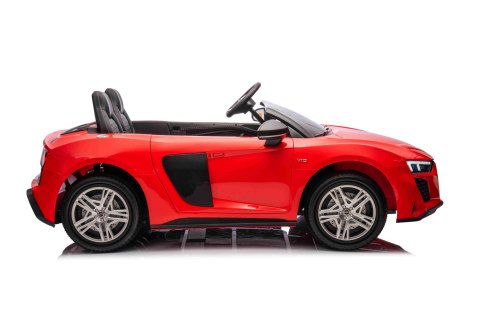 Dwuosobowy MAX 100Kg 2x200W 24V14Ah Auto na akumulator Audi Spyder R8 Dwuosobowy MAX 100Kg 2x200W 24V14Ah Auto na akumulator Audi Spyder R8