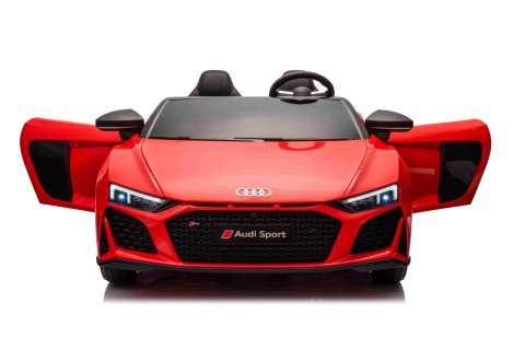 Dwuosobowy MAX 100Kg 2x200W 24V14Ah Auto na akumulator Audi Spyder R8 Dwuosobowy MAX 100Kg 2x200W 24V14Ah Auto na akumulator Audi Spyder R8