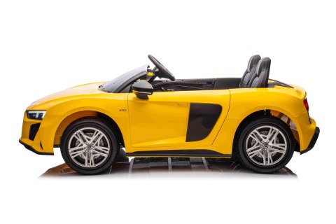 Dwuosobowy MAX 100Kg 2x200W 24V14Ah Auto na akumulator Audi Spyder R8 Dwuosobowy MAX 100Kg 2x200W 24V14Ah Auto na akumulator Audi Spyder R8