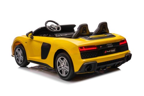 Dwuosobowy MAX 100Kg 2x200W 24V14Ah Auto na akumulator Audi Spyder R8 Dwuosobowy MAX 100Kg 2x200W 24V14Ah Auto na akumulator Audi Spyder R8