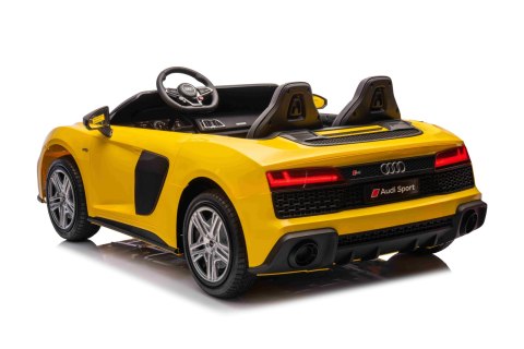 Dwuosobowy MAX 100Kg 2x200W 24V14Ah Auto na akumulator Audi Spyder R8 Dwuosobowy MAX 100Kg 2x200W 24V14Ah Auto na akumulator Audi Spyder R8