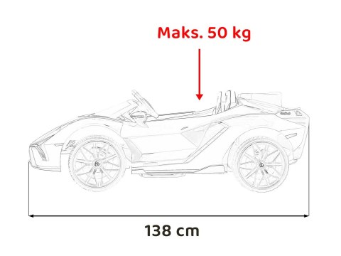 4x100W 24V Dwuosobowy Auto na akumulator Lamborghini SIAN Czerwony 4x100W 24V Dwuosobowy Auto na akumulator Lamborghini SIAN Czerwony