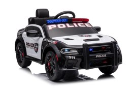 Auto Na Akumulator Dodge Charger Policyjny Biało- Czarny police