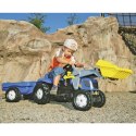 Kopark gokart Traktor na pedały  New Holland z łyżką i przyczepą