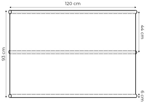Siedzisko podkład do huśtwaki ogrodowej 120 x 93 cm szara ModernHome