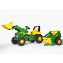 Traktor Na Pedały gokart  koparka dla dzieci John Deere 3-8 lat