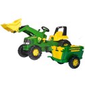 Traktor Na Pedały gokart  koparka dla dzieci John Deere 3-8 lat