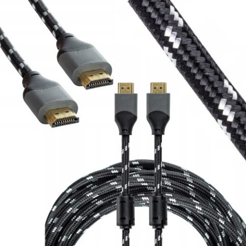 KABEL HDMI 2.0 HIGH SPEED 4K UHD 3D 48BIT MIEDŹ 5M