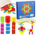 tangram drewniane puzzle geometryczne figury karty gra logiczna montessori