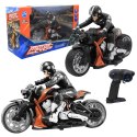 motocykl zdalnie sterowany na pilot motocyklista rc figurka zestaw