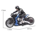 motocykl zdalnie sterowany na pilot motocyklista rc figurka zestaw