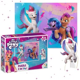 puzzle my little pony 60 elementów z figurką kucyka kolorowa układanka