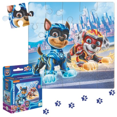 puzzle paw patrol chase i marshal psi patrol 20 elementów do ułożenia