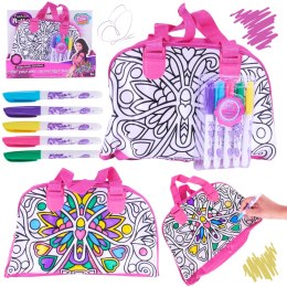 butterfly diy color watercolor handbag (5-color washable pen)