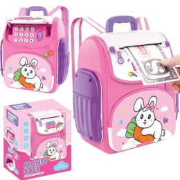 little white rabbit backpack piggy bank