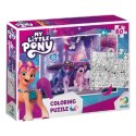 puzzle 2w1 "my little pony" 60 elementów kolorowanka i układanka w jednym