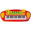 elektroniczne organki klawisze pianino keyboard mikrofon stołek melodie