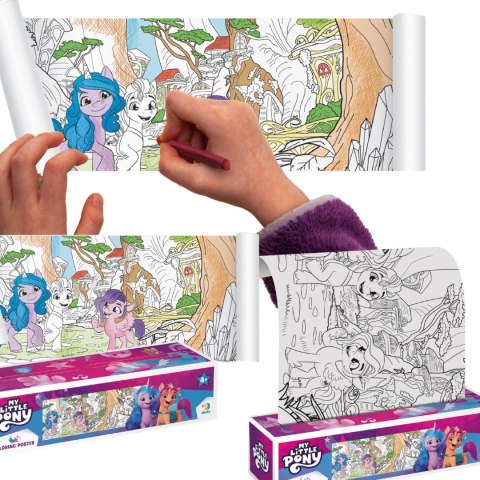 kolorowanka w rolce kucyki konie my little pony zestaw do malowania