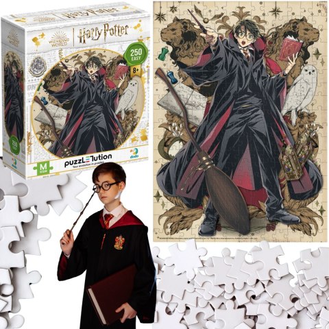 puzzle "harry potter" dla całej rodziny wysoka jakość 250 elementów wiek 8+