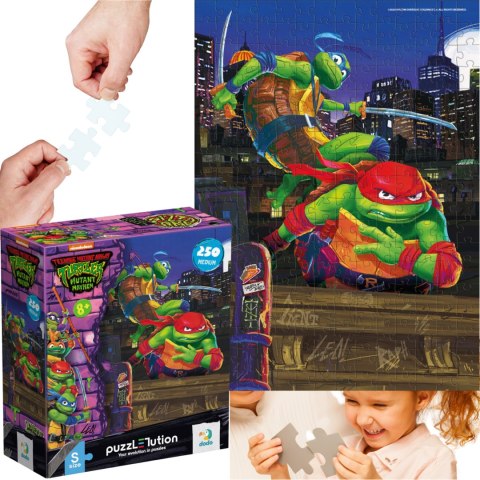 puzzle "wojownicze żółwie ninja" - "leonardo i raphael" 250 elementów 8+