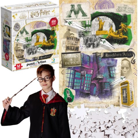 puzzle z motywem "harry potter" - "ministerstwo magii" 450 elementów 8+