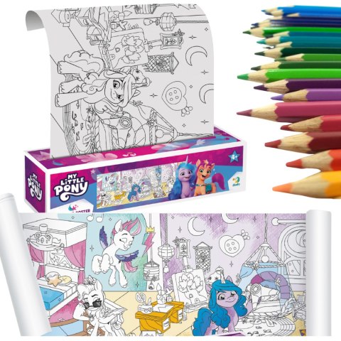 zestaw do malowania kolorowanka w rolce kucyki konie my little pony