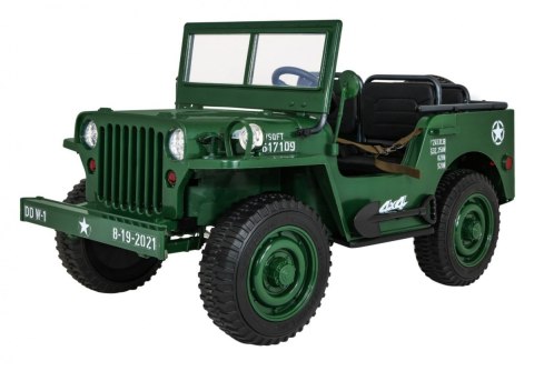 24V 4x80W 3osobowy MAX 60KG JEEP willys AUTO na akumulator Wojskowy