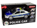 Auto Policyjne 1:14 Napęd Frykcyjny Dźwięki Światło Srebrne QL90075