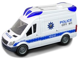Interaktywna Policja Radiowóz Policyjny Światło Dźwięk Otwierane Drzwi QL90003