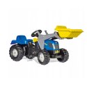 Kopark gokart Traktor na pedały  New Holland z łyżką i przyczepą