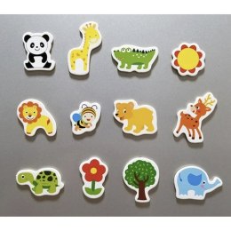 Magnesy na lodówkę - zwierzątka 12 szt