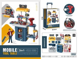 Warsztat Małego Majsterkowicza 2w1 46el. walizka wiertarka