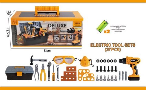 Zestaw Małego Majsterkowicza z Walizką 37el. wietarka klucze