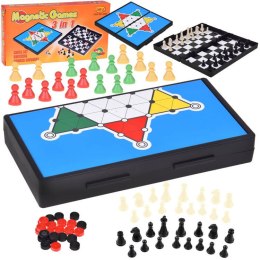 Zestaw gier 3w1 szachy warcaby chińczyk MAGNETYCZNE strategiczna GR0676