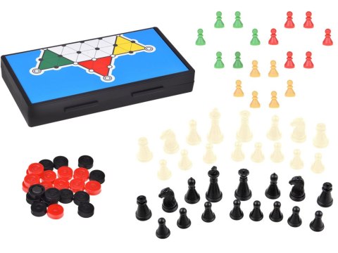 Zestaw gier 3w1 szachy warcaby chińczyk MAGNETYCZNE strategiczna