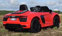 ORYGINALNE AUDI R8 SPYDER W NAJLEPSZEJ WERSJI, MIĘKKIE SIEDZENIE, PILOT 2.4 GHZ/ 2198