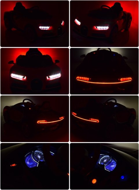 BUGATTI CHIRON MIĘKKIE KOŁA, MIĘKKIE SIEDZENIE, PEŁNA OPCJA/HL-318