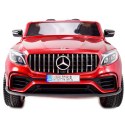 MERCEDES GLC 63S LICENCJA, 4X4, 2x12V, WALIZKA, MIĘKKIE KOŁA EVA, MIĘKKIE SIEDZENIE, LAKIER POLEROWANY, FULL OPCJA/XMX608