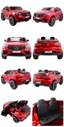 MERCEDES GLC 63S LICENCJA, 4X4, 2x12V, WALIZKA, MIĘKKIE KOŁA EVA, MIĘKKIE SIEDZENIE, LAKIER POLEROWANY, FULL OPCJA/XMX608