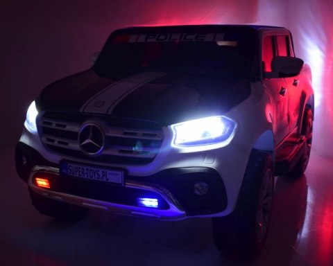 MERCEDES X LICENCJA POLICJA, 4X4 ,2x12V, MIĘKKIE KOŁA EVA, MIĘKKIE SIEDZENIE, 5 PUNKTOWE PASY /XMX606 MERCEDES X LICENCJA POLICJA, 4X4 ,2x12V, MIĘKKIE KOŁA EVA, MIĘKKIE SIEDZENIE, 5 PUNKTOWE PASY /XMX606