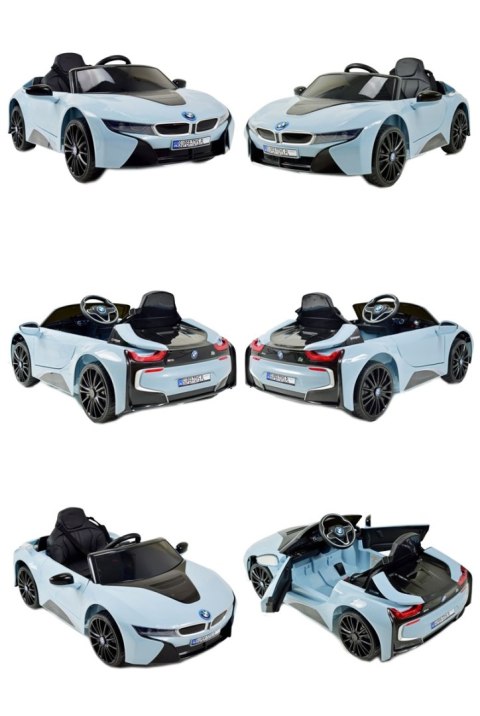 ORYGINALNE BMW I8 - MIĘKKIE KOŁA, MIĘKKIE SIEDZENIE/JE1001