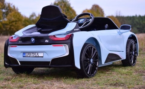 ORYGINALNE BMW I8 - MIĘKKIE KOŁA, MIĘKKIE SIEDZENIE/JE1001