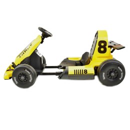 SZYBKI GOKART FANCY NA AKUMULATOR 12V, REGULOWANA - ROZSUWANA RAMA, SUPER ZABAWA\BDQ-8