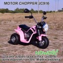 MOTOR CHOPPER - PIERWSZY MOTOREK DLA DZIECKA, MIĘKKIE SIEDZENIE/JC916