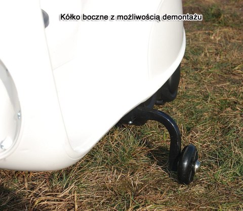 STYLOWY SKUTER NA AKUMULATOR Z BOCZNYMI KÓŁKAMI I RADIEM/CH8820
